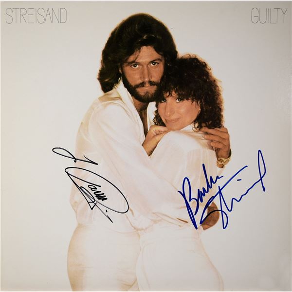 Barry Gibb & Barbra Streisand signed Guilty album