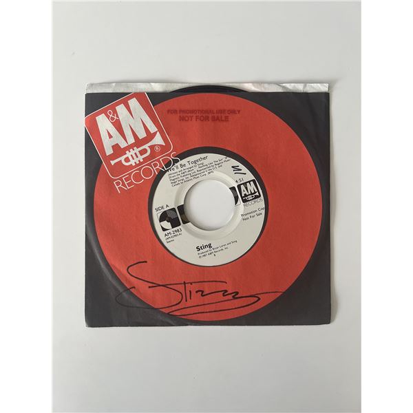Sting signed We'll Be Together 45 record