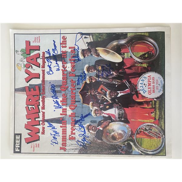 Olympia Brass Band signed magazine