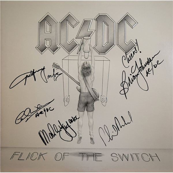 AC/DC Flick Of The Switch signed album