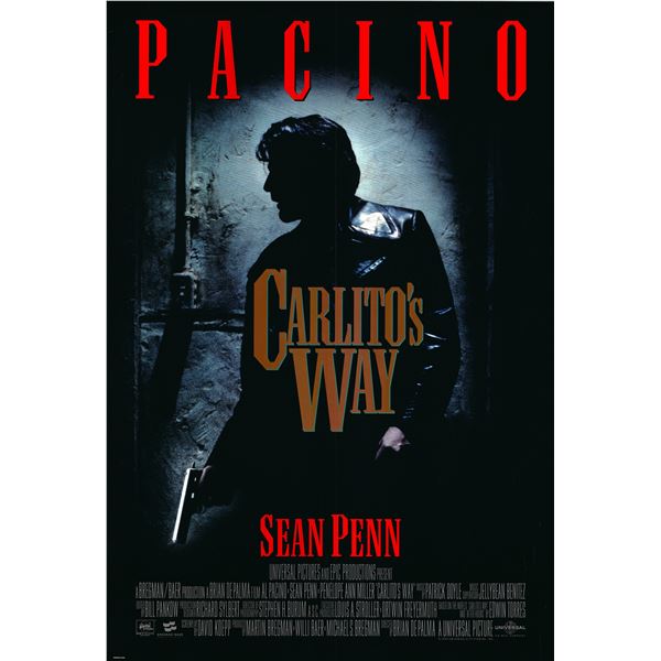 Carlito's Way 1993 original one sheet poster