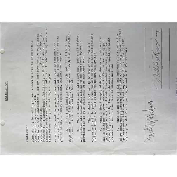 Muddy Waters signed contract