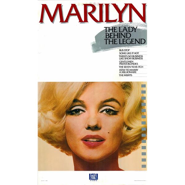 Marilyn 1963 original vintage video insert poster