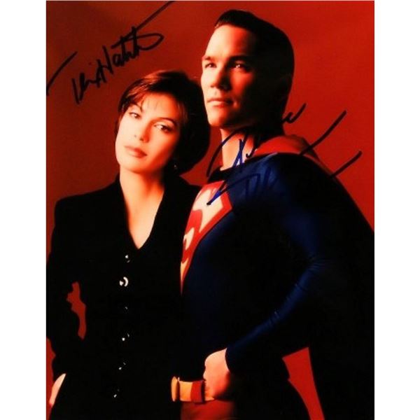Terri Hatcher and Dean Cain signed promo photo