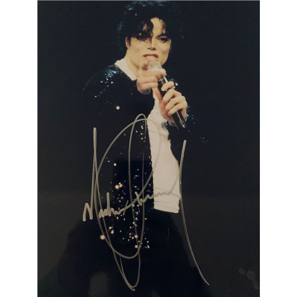 Michael Jackson signed photo