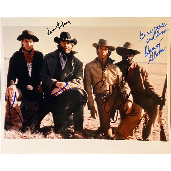 Silverado Kevin Costner, Kevin Kline, Scott Glenn, and Danny Glover signed movie photo