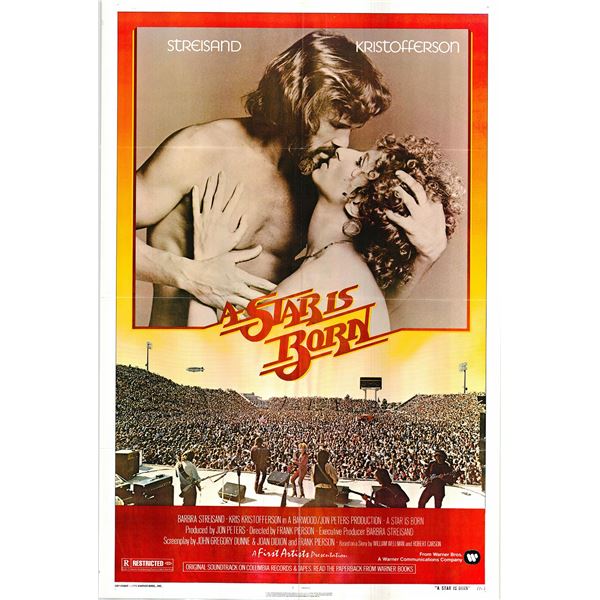 A Star is Born original 1976 vintage one sheet poster