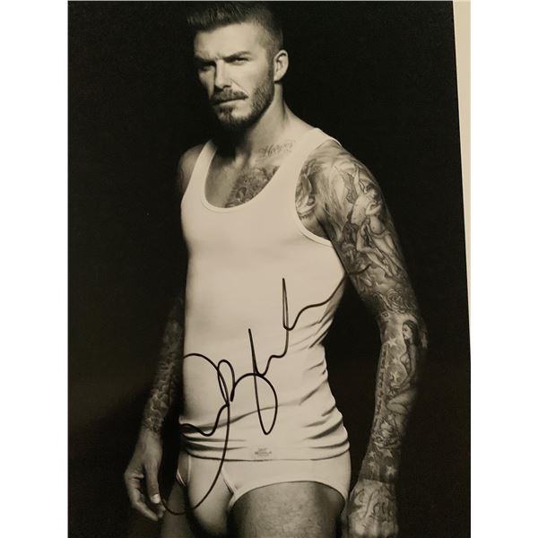 David Beckham signed photo