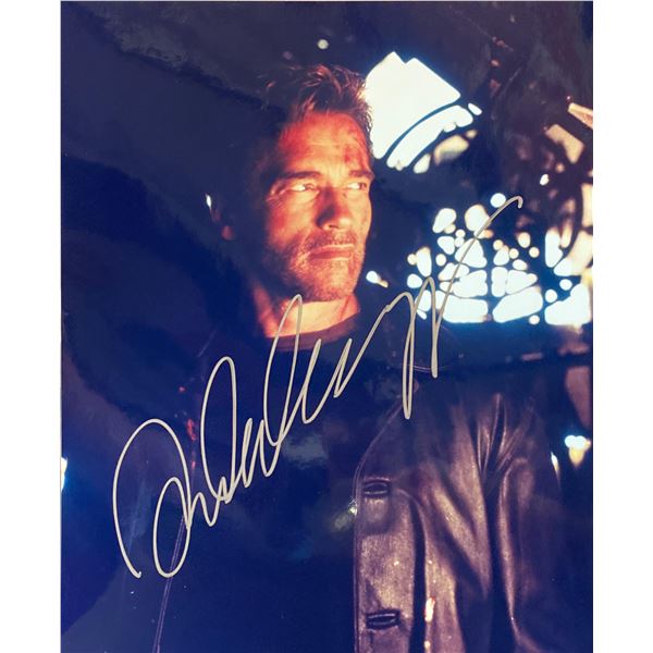 End of Days Arnold Schwarzenegger signed movie photo