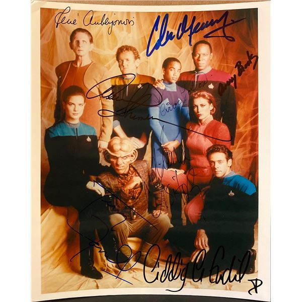 Star Trek: Deep Space Nine cast signed photo