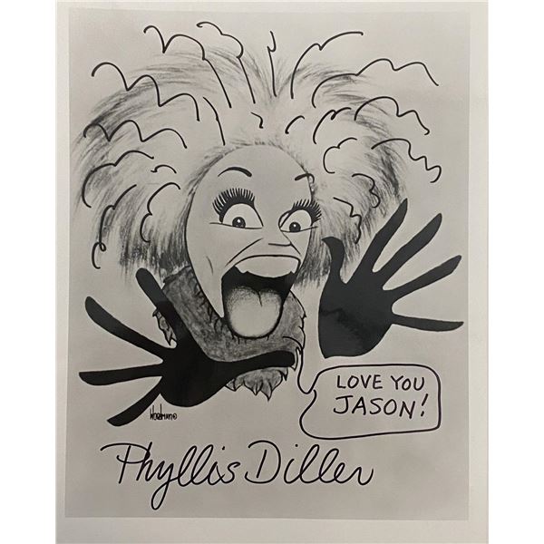 Phyllis Diller signed photo