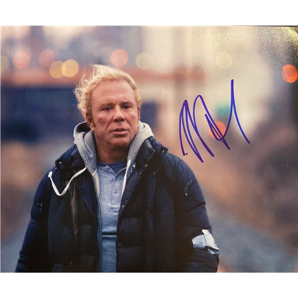 The Wrestler Mickey Rourke signed movie photo