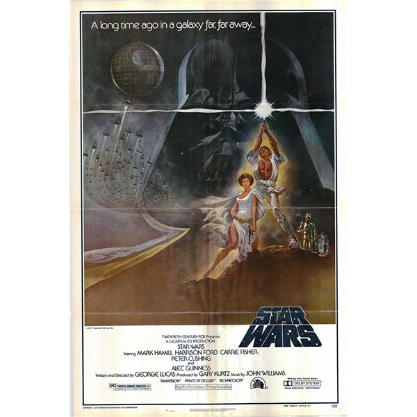 Star Wars original 1977 vintage one sheet poster
