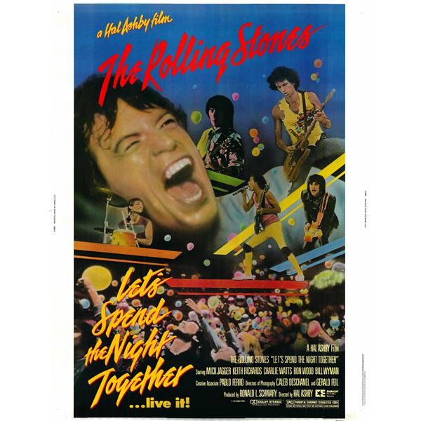 The Rolling Stones: Let's Spend the Night Together original 1983 vintage one sheet movie poster