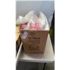 Image 2 : LARGE BIN AND BOX OF PACKING MATERIAL, BOXES AND GIFT BAGS