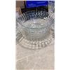 Image 4 : CRYSTAL LIDDED DISH, 2 BOWLS, VASE AND SYRUP DISPENSER
