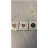 Image 2 : 3 CANADIAN CENTS - 1901 LAST QUEEN VICTORIA, 2012 TYPE 1, AND TYPE 2 LAST ELIZABETH