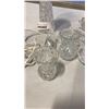 Image 8 : CRYSTAL AND GLASS TABLE LAMP, BIRD FIGURES, FLOWER CANDLE HOLDER, ETC