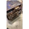 Image 2 : WOOD 4 DRAWER DRESSER