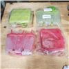 Image 1 : 4 NEW POPSICLE MAKING KITS WITH SILICONE FUNNEL AND CLEANING BRUSH 2 PINK 2 GREEN