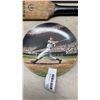 Image 8 : SIGNED BASEBALL, 2 BASEBALL BATS, CRICKET BAT, 2 BASEBALL COLLECTOR PLATES AND PINK KIDS GLOVE