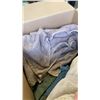 Image 4 : 2 BOXES OF TOWELS, ESTATE GOODS, STRING DECORATIONS