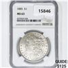 Image 1 : 1885 Morgan Silver Dollar NGC MS63