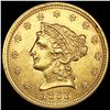 Image 1 : 1853 $2.50 Gold Quarter Eagle UNCIRCULATED