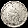 Image 1 : 1854 Arrows Seated Liberty Quarter LIGHTLY CIRC