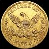 Image 2 : 1852 $5 Gold Half Eagle CLOSELY UNCIRCULATED