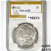 Image 1 : 1893-CC Morgan Silver Dollar PGA AU50