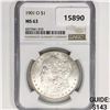 Image 1 : 1901-O Morgan Silver Dollar NGC MS63