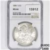 Image 1 : 1881-S Morgan Silver Dollar NGC MS66