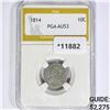 Image 1 : 1814 Capped Bust Dime PGA AU53