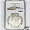 Image 1 : 1921 Morgan Silver Dollar NGC MS63