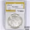 Image 1 : 1934-D Silver Peace Dollar PGA MS63