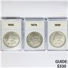 Image 1 : 1879-1890 Set (3) Morgan Silver Dollar Generic
