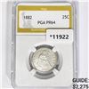 Image 1 : 1882 Seated Liberty Quarter PGA PR64