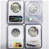 Image 2 : 1956-1962 Set (4) Franklin Half Dollar PF, MS, PR