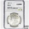 Image 1 : 1887 Morgan Silver Dollar NGC MS63