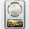 Image 2 : 1887 Morgan Silver Dollar NGC MS63
