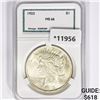 Image 1 : 1923 Silver Peace Dollar PCI MS66