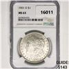 Image 1 : 1901-O Morgan Silver Dollar NGC MS63