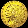 Image 1 : 1909 $2.50 Gold Quarter Eagle UNCIRCULATED