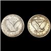 Image 2 : 2 Seated Liberty QTRS (1918-D & 1919) CLOSE UNC
