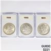 Image 1 : 1885-1889 Set (3) Morgan Silver Dollar 1-VAM 3A