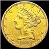 Image 1 : 1881-S $5 Gold Half Eagle CLOSELY UNCIRCULATED