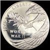 Image 1 : 2020 WW2 75th Anniv Silver Liberty SUPERB GEM BU