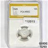 Image 1 : 1909 Barber Dime PGA MS62