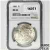 Image 1 : 1886 Morgan Silver Dollar NGC MS63